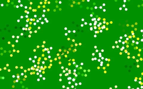 Light Green, Red vector pattern with artificial intelligence network. 스톡 일러스트