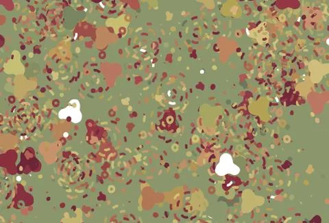 Light Green, Red vector pattern with random forms. Illustrazione stock