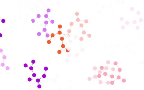 Light Green, Red vector pattern with artificial intelligence network. Stock Illustration