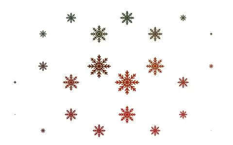 Light Green, Red vector pattern with christmas snowflakes. 스톡 일러스트