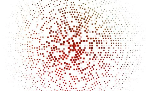 Light Green, Red vector pattern in square style. Illustrazione stock