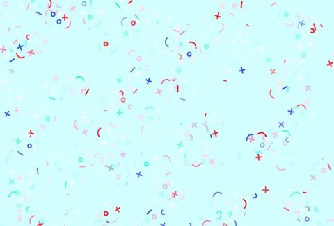 Light Green, Red vector pattern with Digit symbols. 스톡 일러스트