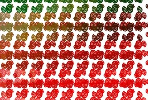 Light Green, Red vector pattern with lamp shapes. 스톡 일러스트