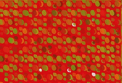 Light Green, Red vector pattern with lines, ovals. Stock Illustration