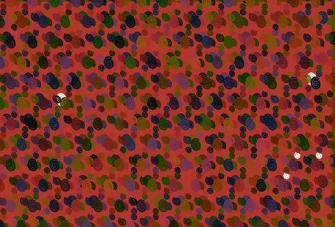 Light Green, Red vector pattern with bubble shapes. イラスト素材