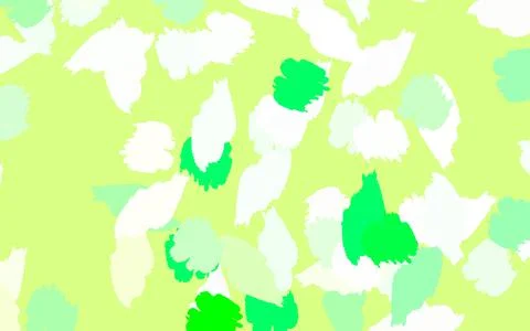 Light Green, Red vector pattern with random forms. Illustrazione stock