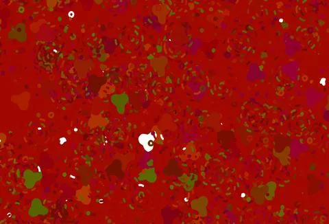 Light Green, Red vector pattern with random forms. Stock Illustration