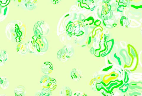 Light Green, Red vector pattern with random forms. 스톡 일러스트