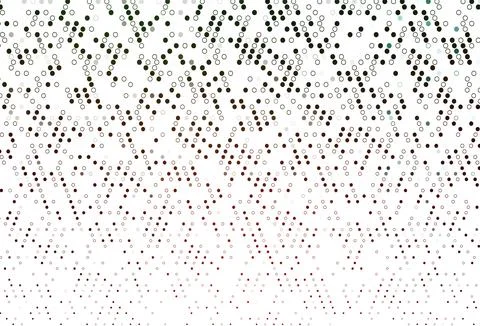 Light Green, Red vector pattern with spheres. Stock Illustration