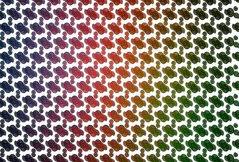 Light Green, Red vector pattern with bubble shapes. Stock Illustration