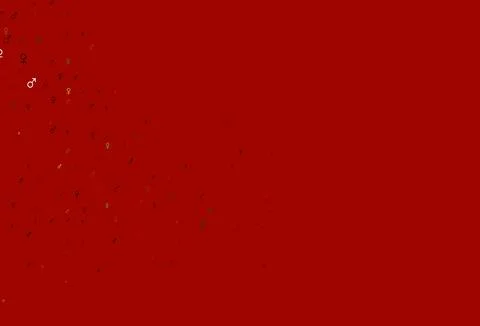 Light green, red vector pattern with gender elements. 스톡 일러스트