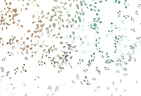 Light green, red vector pattern with chaotic shapes. Stock Illustration