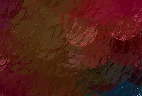 Light Green, Red vector pattern with random forms. Illustrazione stock