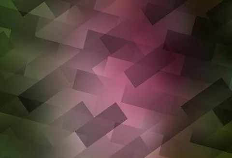 Light Green, Red vector pattern in square style. Illustrazione stock