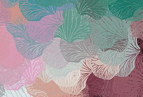 Light Green, Red vector pattern with random forms. 库存插图