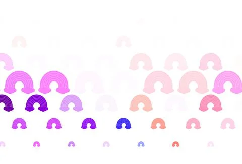 Light Green, Red vector pattern with rainbow elements. Illustrazione stock