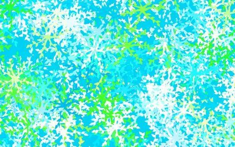 Light Green, Red vector pattern with random forms. Illustrazione stock