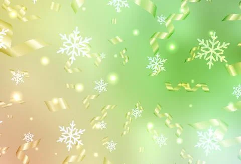 Light Green, Red vector pattern in Christmas style. Illustrazione stock