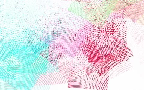 Light Green, Red vector pattern with curved lines. イラスト素材