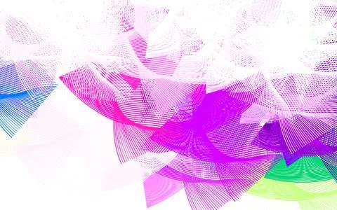 Light Green, Red vector pattern with random forms. Illustrazione stock