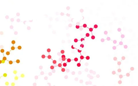 Light Green, Red vector pattern with artificial intelligence network. 스톡 일러스트