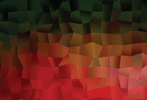 Light Green, Red vector pattern with crystals, rectangles. Illustrazione stock