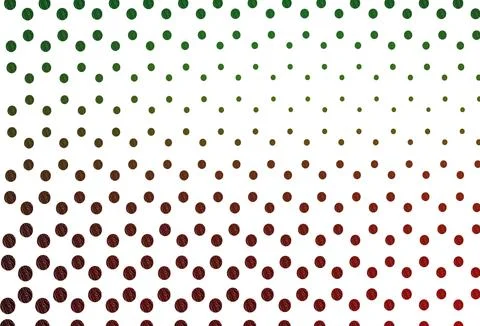 Light green, red vector pattern with spheres. Stock Illustration