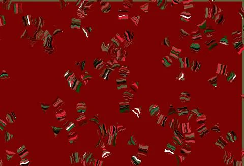 Light Green, Red vector pattern in polygonal style with circles. Illustrazione stock