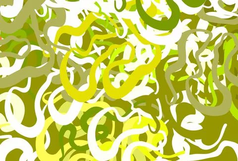 Light Green, Red vector pattern with random forms. Illustrazione stock