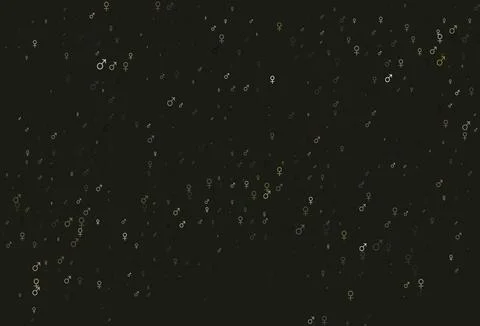 Light green, red vector pattern with gender elements. Stock Illustration