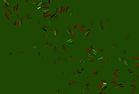 Light Green, Red vector pattern with narrow lines. Stock Illustration