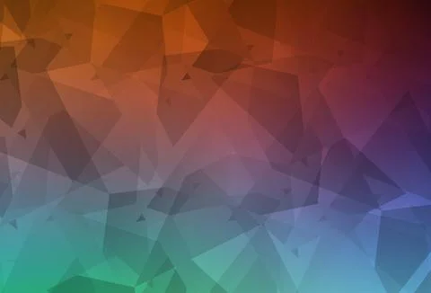 Light Green, Red vector pattern with random polygonals. Illustrazione stock