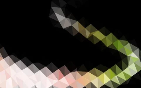 Light Green, Red vector polygon abstract backdrop. 库存插图