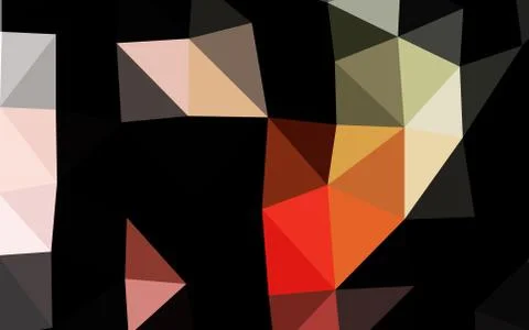 Light Green, Red vector polygonal background. Stock Illustration