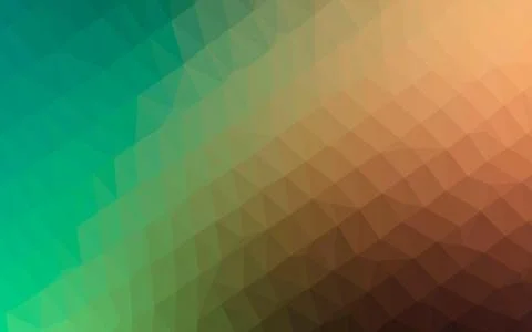 Light Green, Red vector shining triangular pattern. Illustrazione stock