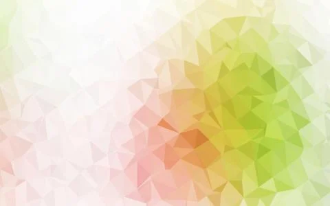 Light Green, Red vector shining triangular template. 스톡 일러스트