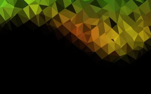 Light Green, Red vector shining triangular pattern. Stock Illustration