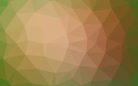 Light Green, Red vector shining triangular pattern. Stock Illustration