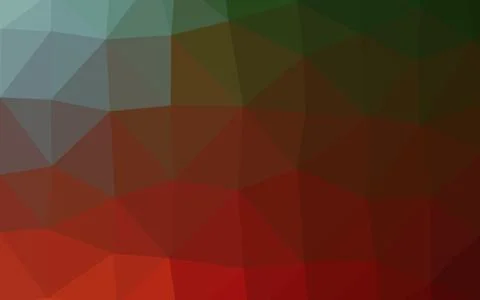 Light Green, Red vector shining triangular background. 스톡 일러스트