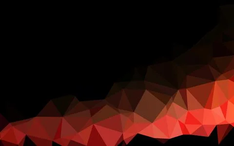 Light Green, Red vector shining triangular pattern. Illustrazione stock