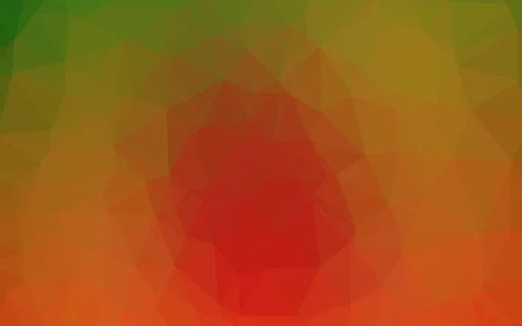 Light Green, Red vector shining triangular template. Stock Illustration