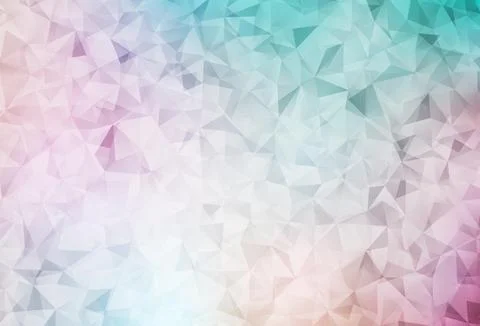 Light Green, Red vector shining triangular background. イラスト素材