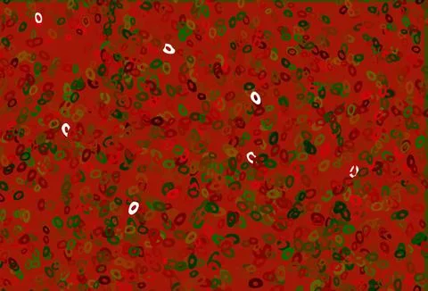Light Green, Red vector template with circles. Ilustración de archivo