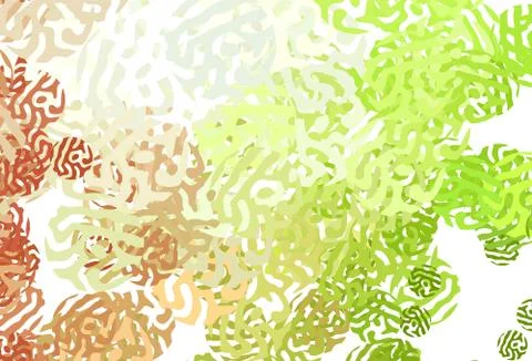 Light Green, Red vector texture with abstract forms. Illustrazione stock