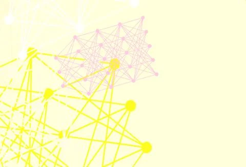 Light Green, Red vector texture with artificial intelligence concept. Stock Illustration