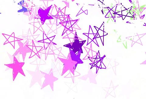 Light Green, Red vector texture with beautiful stars. イラスト素材