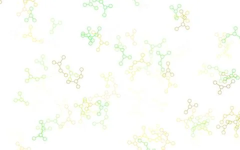 Light Green, Red vector texture with artificial intelligence concept. Illustrazione stock