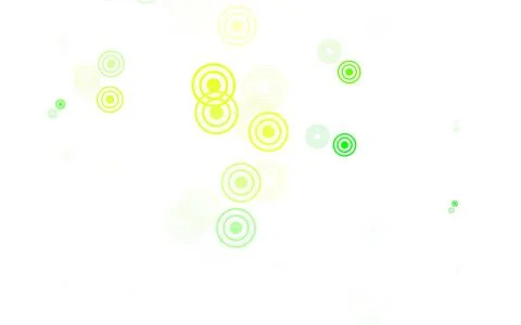 Light Green, Red vector texture with disks. Stock Illustration