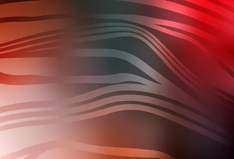 Light Green, Red vector texture with curved lines. Stock Illustration