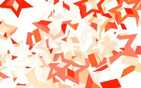 Light Green, Red vector texture with beautiful stars. Stock Illustration